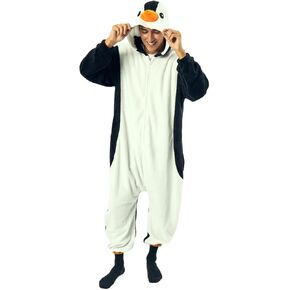Bioworld Penguin Adult Hooded Kigurumi Union Suit