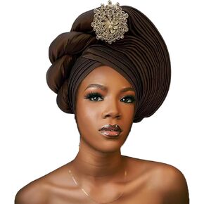 Gele Headties African Headgear Hats for Wedding Party Hats Gele Headties Nigerian Handmade Hats for Women
