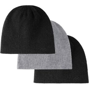 Zylioo Plus Size Beanie Hat 2XL/XL/L/M/S Reversible Warm Skull Cap for Men Multi Size Women Watch Hat Knit Hats Unisex