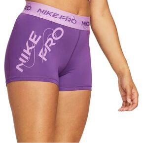Nike Pro Women's Mid-Rise 3" Graphic Shorts X-Large