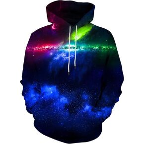 Yasswete Unisex Adults 3D Printed Fashion Hoodies for Men Women Pullover Novelty Sweatshirts with Big Pockets