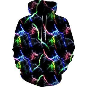Yasswete Unisex Adults 3D Printed Fashion Hoodies for Men Women Pullover Novelty Sweatshirts with Big Pockets in Kuwait