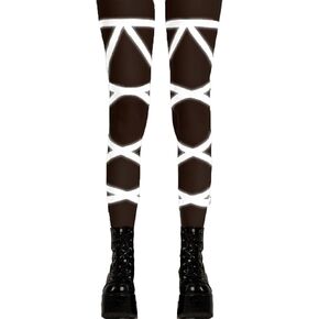 Reflective Rave Leg Wrap for Women - Festival Holographic Glow Outfit Tight Garter Music Concert Straps Accessories