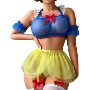 RSLOVE Sexy Womens Lingerie Set - Sexy Cosplay Lingerie Set Princess Lingerie Halloween Costumes Halloween Lingerie Role Play