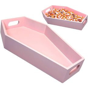 Halloween Coffin Charcuterie Boards - Halloween Serving Trays and Platters, Spooky Cheese Board - Horror Gothic Wedding Birthday Party Decorations Serve Food Candy Dishes Drinks- 14.2 x 8.6 x 2.1in
