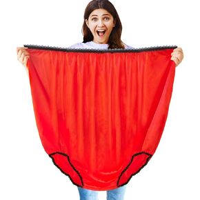 Funny Giant Panties,Big Novelty Granny Prank Gag Gifts Oversized Mom Undies for Women,Men,White Elephant Gift Exchange,Wedding,Party