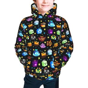 Blox Fruits Unisex Hoodies For Kids Sweatshirts 7-15 Years Pullover With Pocket
