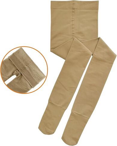 جوارب طويلة مبطنة بالصوف للفتيات، جوارب باليه سميكة القدمين، جوارب طويلة حرارية للرقص الشتوي 900D للأطفال الصغار in Kuwait