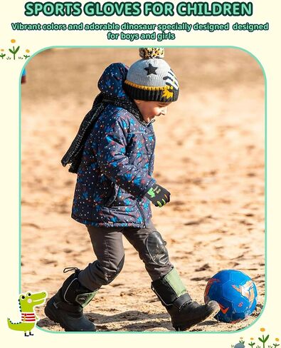 RIGWARL Kids Winter Gloves for Cold Weather, Water-Resistant Kids Sports Gloves Aged 3-15, Touchscreen Winter Toddler Gloves in Kuwait