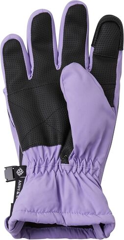 Andy & Evan Kids' Waterproof Snow Gloves Winter Gloves Side Zippers Touchscreen Ski Snowboard Sledding w/Warm Fleece Palms in Kuwait