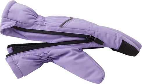 Andy & Evan Kids' Waterproof Snow Gloves Winter Gloves Side Zippers Touchscreen Ski Snowboard Sledding w/Warm Fleece Palms in Kuwait