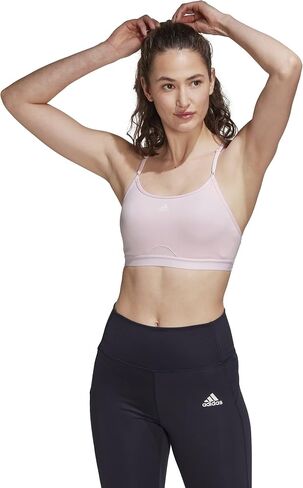 adidas Aeroreact Training Light Support Bra Black SM A-C in Kuwait