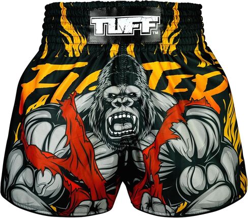 Tuff Sport Muay Thai Boxing Shorts Retro Shorts Classic Slim Cut MMA Kickboxing Workout Set Training in Saudi Arabia