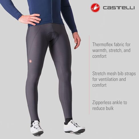 مريلة Espresso Bibtight للرجال من Castelli، مريلة مسامية لركوب الدراجات على الطرق مع وسادة مقعد احترافية/شامواه لركوب الدراجات والسباقات in Saudi Arabia