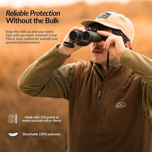 Drake Waterfowl Camp Fleece Vest in Kuwait