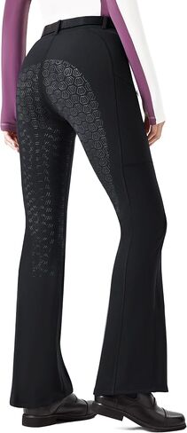 FitsT4 Sports Women's Fleece Lined Bootcut Horse Riding Pants Winter Full Seat Riding Tights with Pockets Equestrian Breeches in Saudi Arabia
