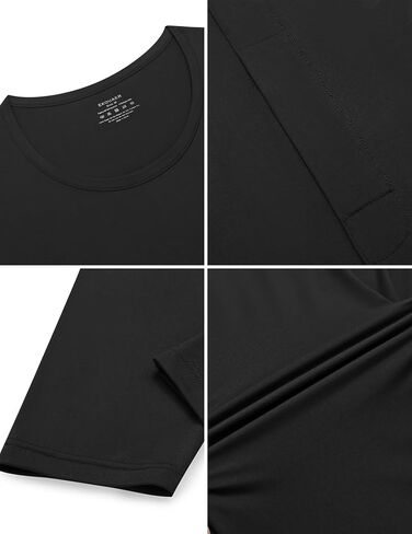Ekouaer Men Thermal Underwear Set Fleece Lined Long Johns Set 2 Pcs Warm Base Layer Top & Bottom for Cold Weather in Saudi Arabia
