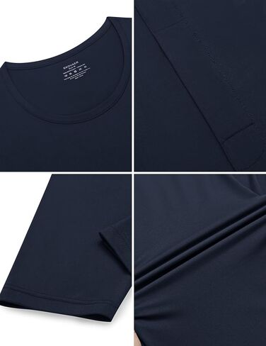 Ekouaer Men Thermal Underwear Set Fleece Lined Long Johns Set 2 Pcs Warm Base Layer Top & Bottom for Cold Weather in Saudi Arabia