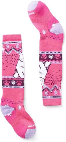 Smartwool Boys' Full Cushion Polar Bear Pattern Over The Calf Socks (Toddler/Little Big Kid) in Saudi Arabia