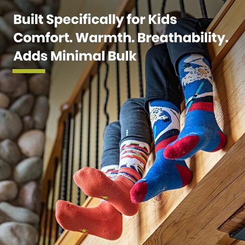Smartwool Boys' Full Cushion Polar Bear Pattern Over The Calf Socks (Toddler/Little Big Kid) in Saudi Arabia