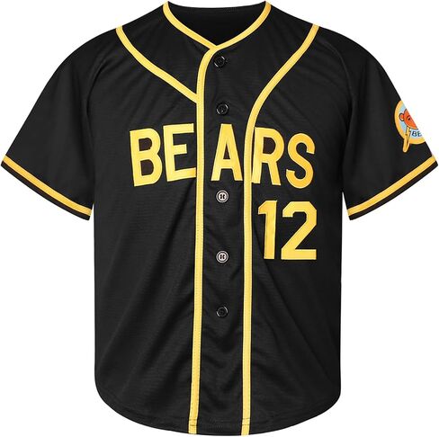 قمصان بيسبول للشباب للأولاد، Bad News Bears 3 Kelly Leak 1976 Chico's Bail Bonds Movie Jersey، فتاة بيضاء وسوداء S-XL in Saudi Arabia