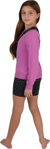 مجموعة 90 ديغري باي ريفلكس للبنات مكونة من 3 قطع من سويت شيرت تيري سيدني كرو وجيرسي للاستخدام اليومي مقاس 6 بوصات وحقيبة حزام فاني in Kuwait