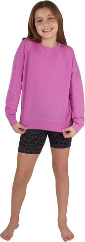 مجموعة 90 ديغري باي ريفلكس للبنات مكونة من 3 قطع من سويت شيرت تيري سيدني كرو وجيرسي للاستخدام اليومي مقاس 6 بوصات وحقيبة حزام فاني in Kuwait