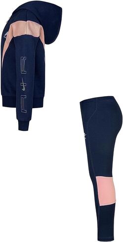 طقم جاكيت اير بسحاب كامل للفتيات من نايك (طفل صغير) Midnight Navy 3 طفل صغير in Saudi Arabia