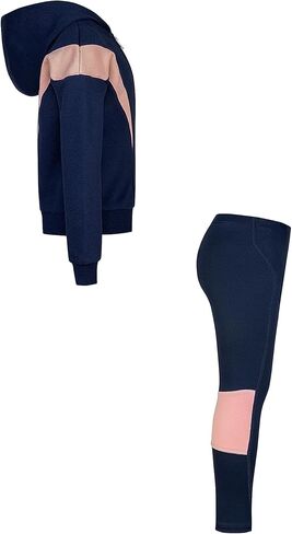 طقم جاكيت اير بسحاب كامل للفتيات من نايك (طفل صغير) Midnight Navy 3 طفل صغير in Saudi Arabia