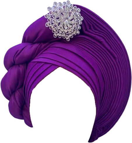 قبعات رأس أفريقية من Gele Headties لحفلات الزفاف قبعات Gele Headties مصنوعة يدويًا نيجيرية للنساء in Saudi Arabia