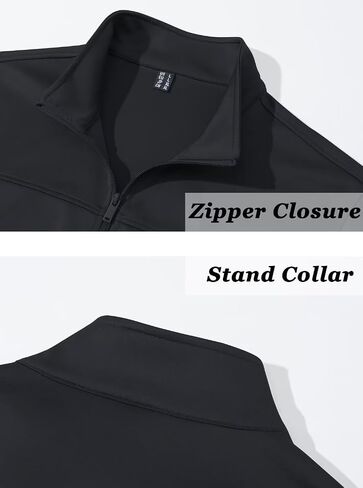 TACVASEN Men's Track Jacket Lightweight Full Zip Up Stand Collar Jacket Running Athletic Active Jacket Softshell Outerwear in Saudi Arabia