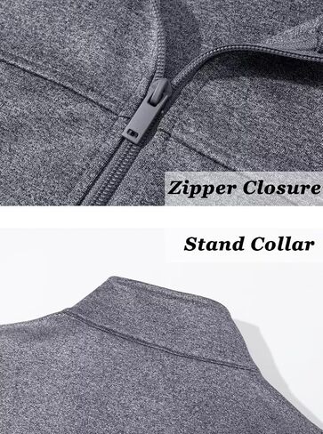 TACVASEN Men's Track Jacket Lightweight Full Zip Up Stand Collar Jacket Running Athletic Active Jacket Softshell Outerwear in Saudi Arabia