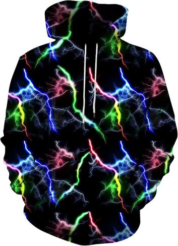 Yasswete Unisex Adults 3D Printed Fashion Hoodies for Men Women Pullover Novelty Sweatshirts with Big Pockets in Kuwait