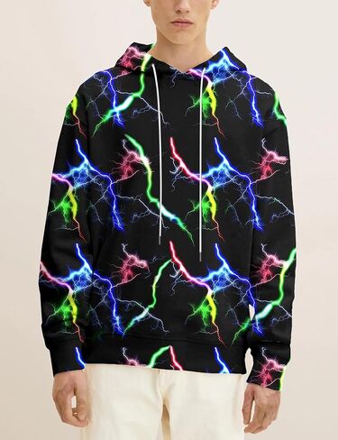 Yasswete Unisex Adults 3D Printed Fashion Hoodies for Men Women Pullover Novelty Sweatshirts with Big Pockets in Kuwait