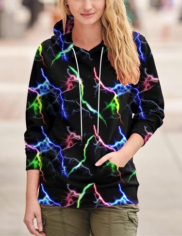 Yasswete Unisex Adults 3D Printed Fashion Hoodies for Men Women Pullover Novelty Sweatshirts with Big Pockets in Kuwait