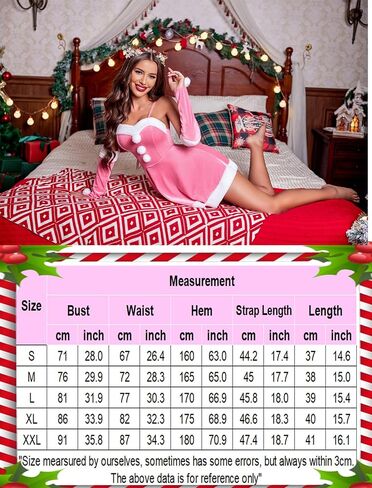 Avidlove Women's Christmas Dress Santa Clause Costume Outfit Flared A Line Casual Swing Dress With Xmas Gloves and Hat in Saudi Arabia