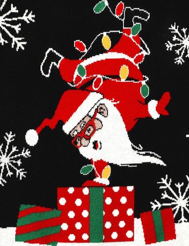 Kids Ugly Sweater Boys Girls Christmas Sweater Santa Long Sleeve Knit Xmas Pullover Jumper for 5-12 Years in Kuwait