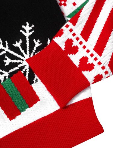 Kids Ugly Sweater Boys Girls Christmas Sweater Santa Long Sleeve Knit Xmas Pullover Jumper for 5-12 Years in Kuwait