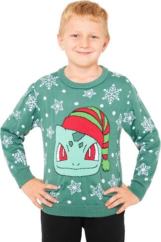 Pokemon Christmas Jumper Kids Teenagers - Festive Christmas Sweater Official Merchandise 4-14 Years - Gifts for Boys in Saudi Arabia