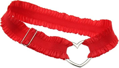 2Pcs Adjustable Heart Lace Thigh Garter for Wedding Bride, Elastic Leg Garters Belt for Women Parties in Saudi Arabia
