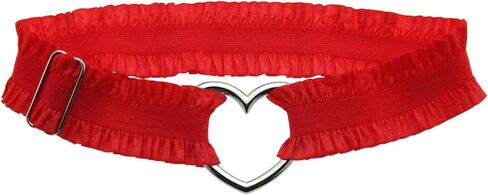 2Pcs Adjustable Heart Lace Thigh Garter for Wedding Bride, Elastic Leg Garters Belt for Women Parties in Saudi Arabia