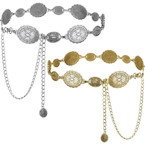 EIELO Western Concho Chain Belt for Women Cowgirl Boho Waist Links for Jeans Dresses in Saudi Arabia