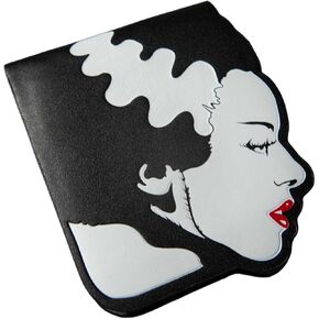 Rock Rebel Bride of Frankenstein BiFold Wallet - Official Universal Monsters Head Shaped Bi-fold