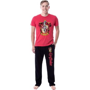 Harry Potter Mens' Hogwarts All Houses Wizarding World Sleep Pajama Set
