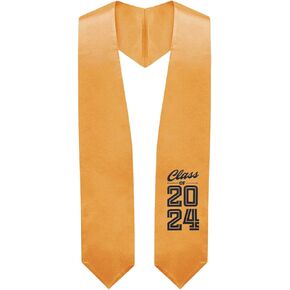 Endea Graduation Stole Class of 2024 With Classic Tips - Unisex Adult - 62" Long - Graduation Sash