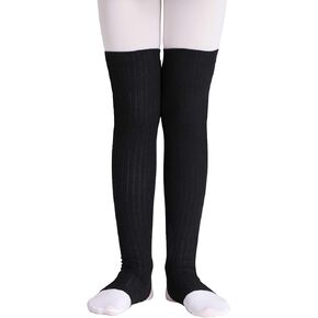 Knit Crop Girls Dance Sweater and Pull on Ballet Skirts Set Athletic Ballet Warm up for Training