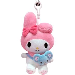 Friends bag hook Cutie Hello Kitty Friends Character Plush Bag Clip Keychain Backpack Hanger 1PC 4.7in