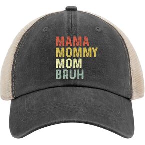 Mommy Mom Bruh.0 Golf hat Men's hat AllBlack Womens Trucker hat Gifts for Grandpa Cool Caps