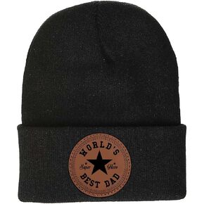 Gifts for Dad from Daughter, Son on Christmas - Dad Birthday Gift - Dad Gifts for Christmas - Birthday Gifts for Dad from Daughter, Son - Ideas Gifts for Dad - World Best Dad Beanie Winter