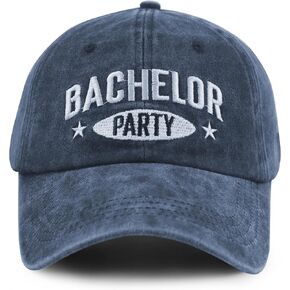 Bachelor Party Hats for Women Men, Adjustable Cotton Embroidered Bachelor Party Baseball Cap